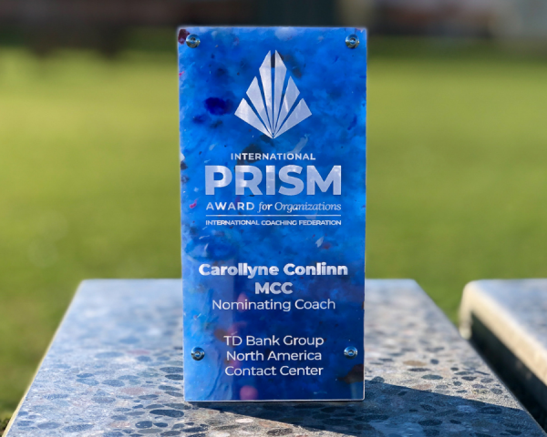 Essential Impact wins International Prisim Award with TD Bank Group _International Coaching Federation_2021_Carollyne Conlinn